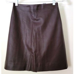 H&M Premium Selection Genuine Leather Skirt - Size 6